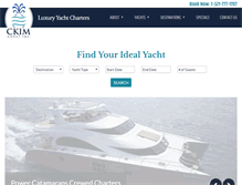 Tablet Screenshot of luxuryyachtcharters.com